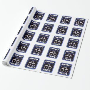 Stützlokale Polizei Geschenkpapier