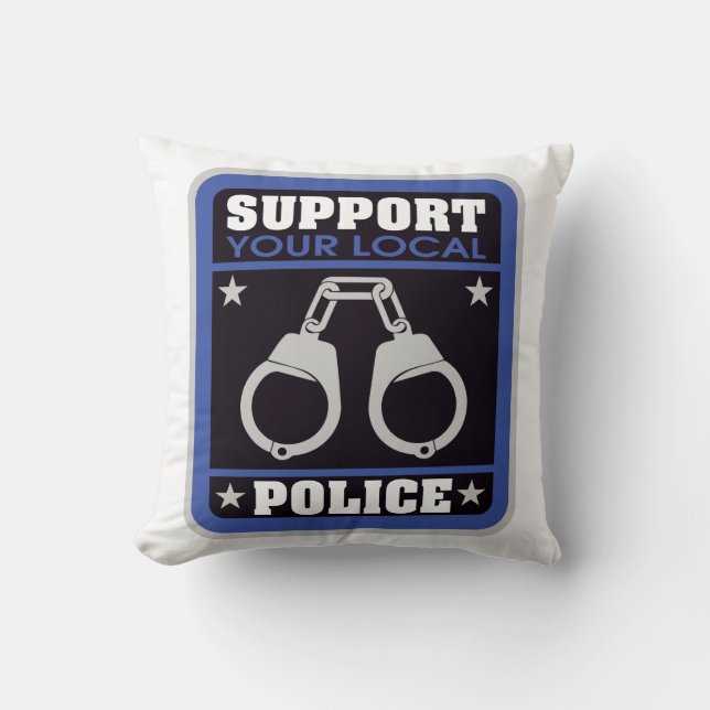 Stützlokale Polizei Kissen (Vorderseite)