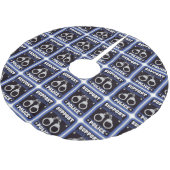 Stützlokale Polizei Polyester Weihnachtsbaumdecke (Schrägansicht)