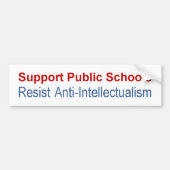 Stützöffentlichkeit Schule-Widerstehen Autoaufkleber (Vorne)