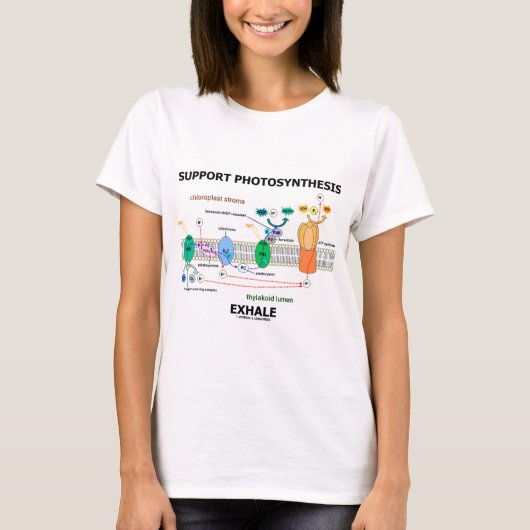 Stützphotosynthese atmen aus (umweltsmäßig) T-Shirt (Vorderseite)