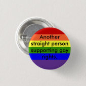 StützRechte der Homosexuellen Button (Vorne & Hinten)