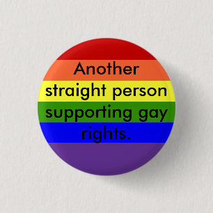 StützRechte der Homosexuellen Button