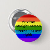 StützRechte der Homosexuellen Button (Vorne & Hinten)