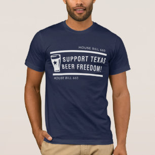 Stütztexas-Bier-Freiheit - Männer T-Shirt