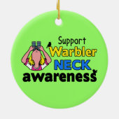 Stützträllerer-Hals-Bewusstsein Keramik Ornament (Hinten)