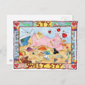 Sty, Sweet Sty Postkarte (Vorne/Hinten)