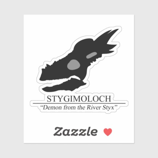 Stygimoloch Skull Aufkleber (Blatt)