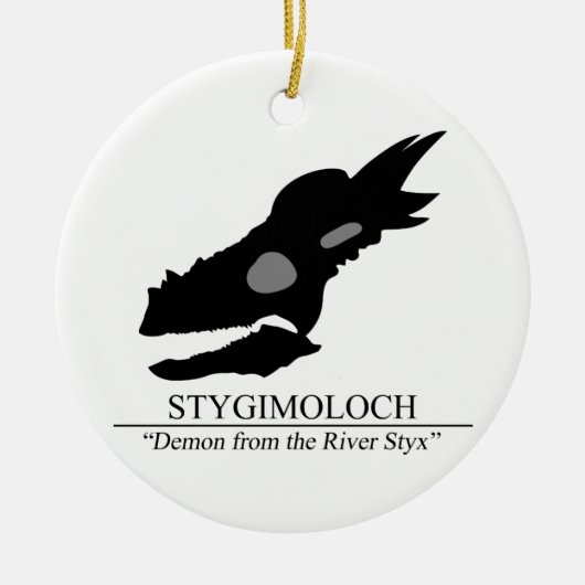 Stygimoloch Skull Keramikornament (Vorne)