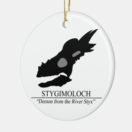 Stygimoloch Skull Keramikornament (Links)