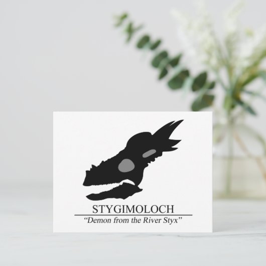 Stygimoloch Skull Postkarte (Stehend Vorderseite)