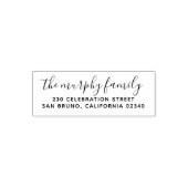 Styish Modern Bold Rücksendeadresse Permastempel (Design)