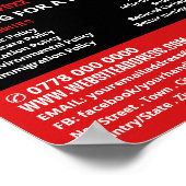 Styish Modern Political Campaigner Advertising Poster (Ecke)