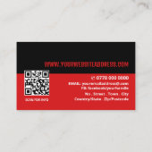 Styish Modern Political Campaigner Visitenkarte (Rückseite)