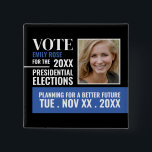 Styish Political Campaigner Advertising Button<br><div class="desc">Styish Political Campaigner Advertising Abzeichen vom Business Card Store.</div>