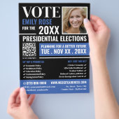 Styish Political Campaigner Advertising Flyer (Hand)