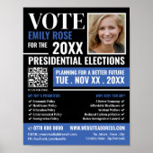 Styish Political Campaigner Advertising Poster (Vorne)