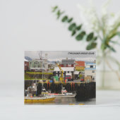 Stykisholmur Hafen Island Postkarte (Stehend Vorderseite)