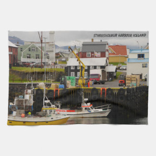 Stykisholmur Hafen Island Teetüchern Geschirrtuch