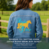 Style and Grace Fox Trotter Silhouette Jeansjacke