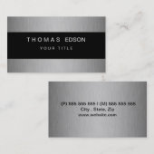 Style and silver black visitenkarte (Vorne/Hinten)