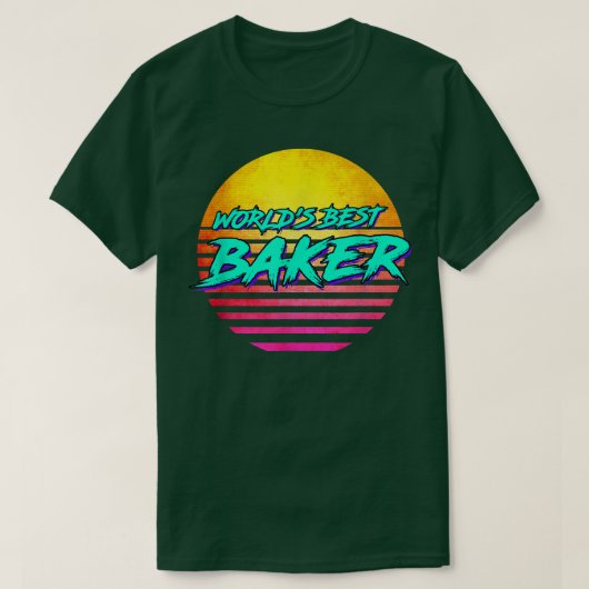 Style Baking gift-Idee für Bäcker in den 1980er Ja T-Shirt (Design vorne)