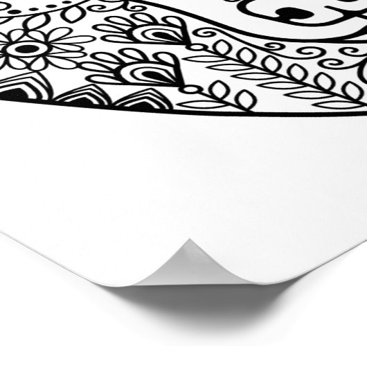 Style Bear Head 2 Poster (Ecke)