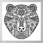 Style Bear Head 2 Poster (Vorne)