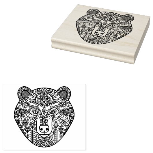 Style Bear Head Gummistempel (Stempel)