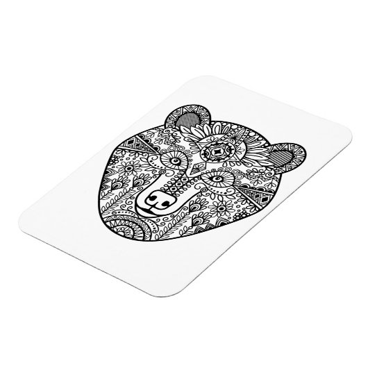 Style Bear Head Magnet (Linke Seite)