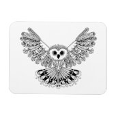 Style Black Owl Magnet (Horizontal)