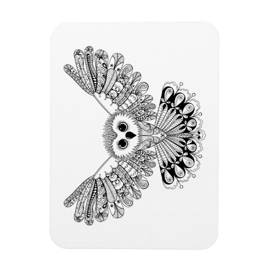 Style Black Owl Magnet (Vertikal)