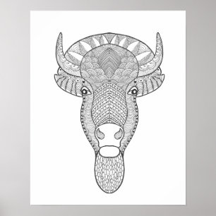 Style Bull Head 2 Poster