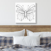 Style Butterfly 18 Leinwanddruck (Insitu (Schlafzimmer))