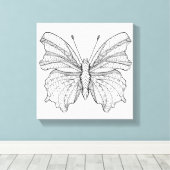 Style Butterfly 18 Leinwanddruck (Insitu (Holzboden))