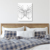Style Butterfly 18 Leinwanddruck (Insitu (Schlafzimmer))