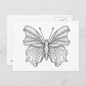 Style Butterfly 3 Postkarte (Vorne/Hinten)