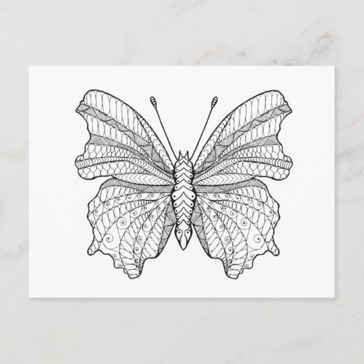 Style Butterfly 3 Postkarte (Vorderseite)