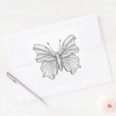 Style Butterfly 3 Quadratischer Aufkleber (Umschlag)