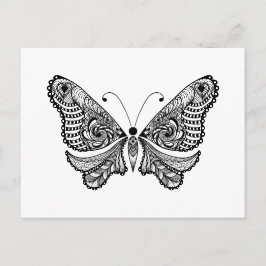Style Butterfly Postkarte (Vorderseite)