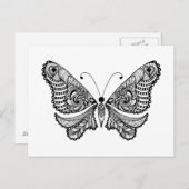 Style Butterfly Postkarte (Vorne/Hinten)