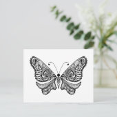 Style Butterfly Postkarte (Stehend Vorderseite)