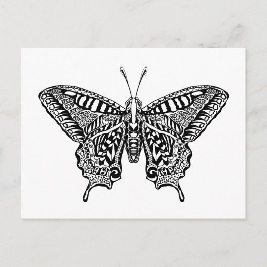 Style Butterfly Postkarte (Vorderseite)