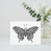 Style Butterfly Postkarte (Stehend Vorderseite)