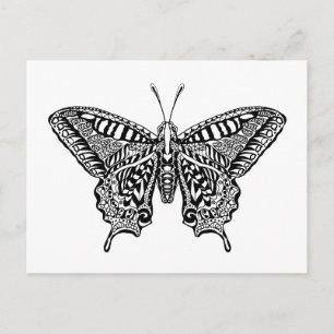 Style Butterfly Postkarte