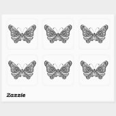 Style Butterfly Quadratischer Aufkleber (Blatt)