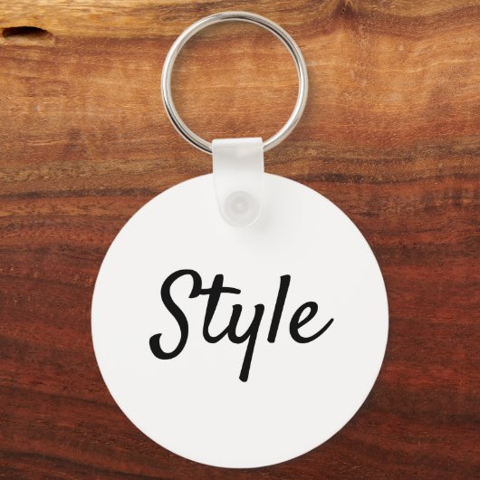 Style Button-Schlüsselanhänger Schlüsselanhänger (Vorderseite)