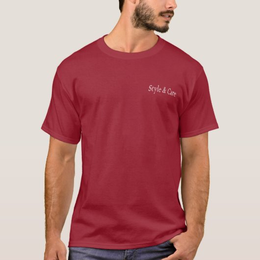 Style & Care Solid Maroon T-Shirt (Vorderseite)