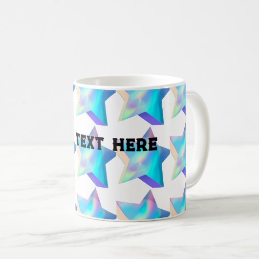 Style Classic Tasse Text Star Image Tee Kaffee Cup (VorderseiteRechts)