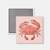 Style Crab Magnet (Vorderseite/Rückseite)